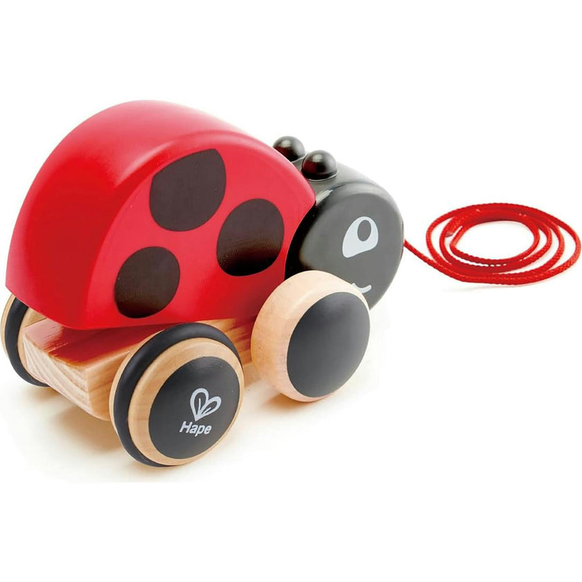 Hape: Pull Along - Red & Black
