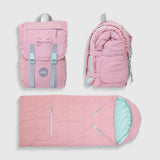 Sleep-N-Pack™ – Little Kid Size | Bows & Ruffles Cotton Candy Pink Corduroy