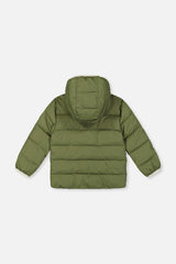 Winter Jacket Adapted For Car Seats Olive Green