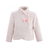 Pink Plush Asymmetrical Coat