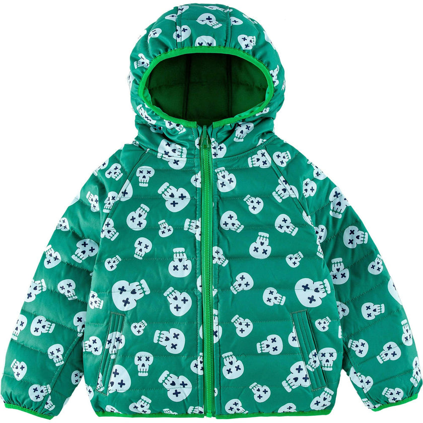 Ryan Reversible Puffer Hood Zipper Down Jacket