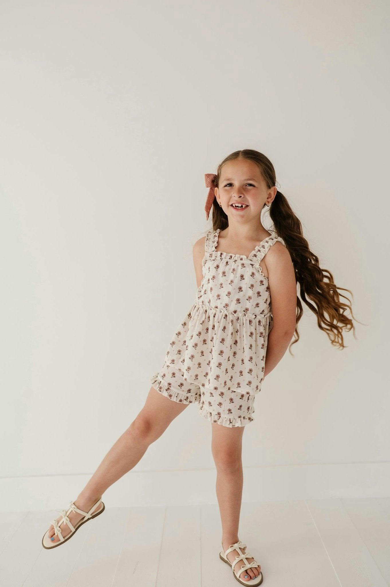 Ruffle Gauze Shorts