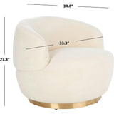 Flynn Faux Wool Swivel Chair