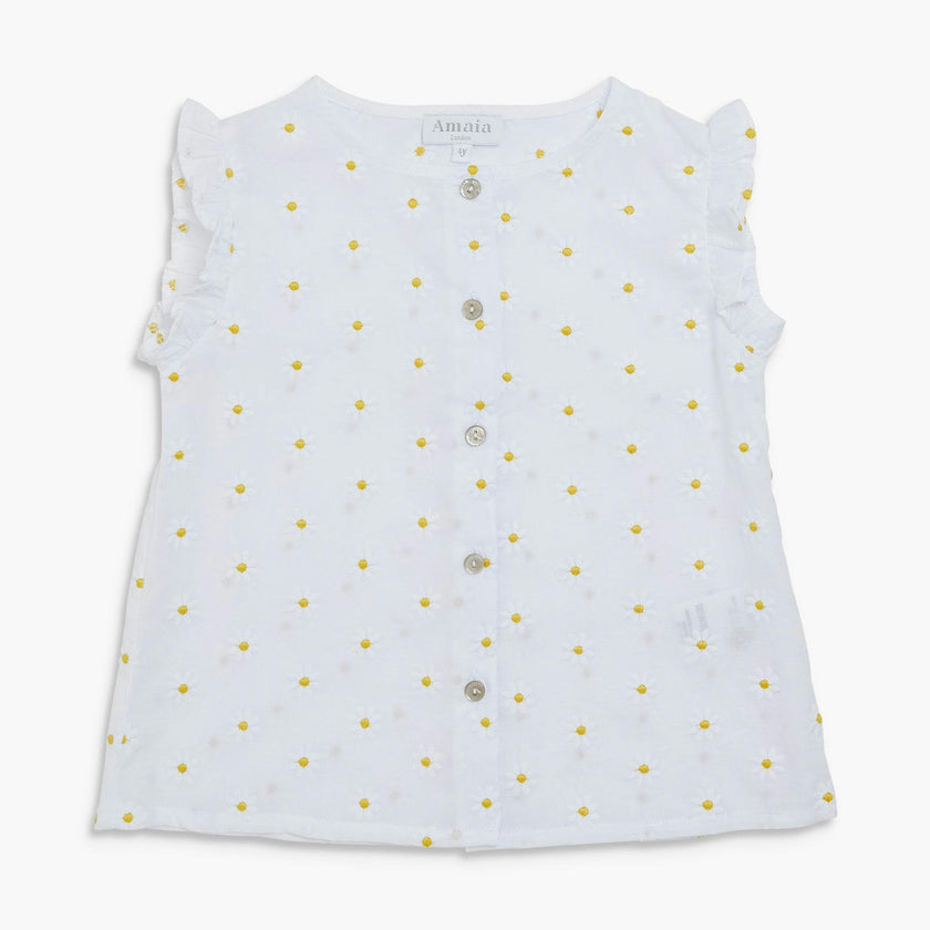 Noemie Top Daisy Embroidered