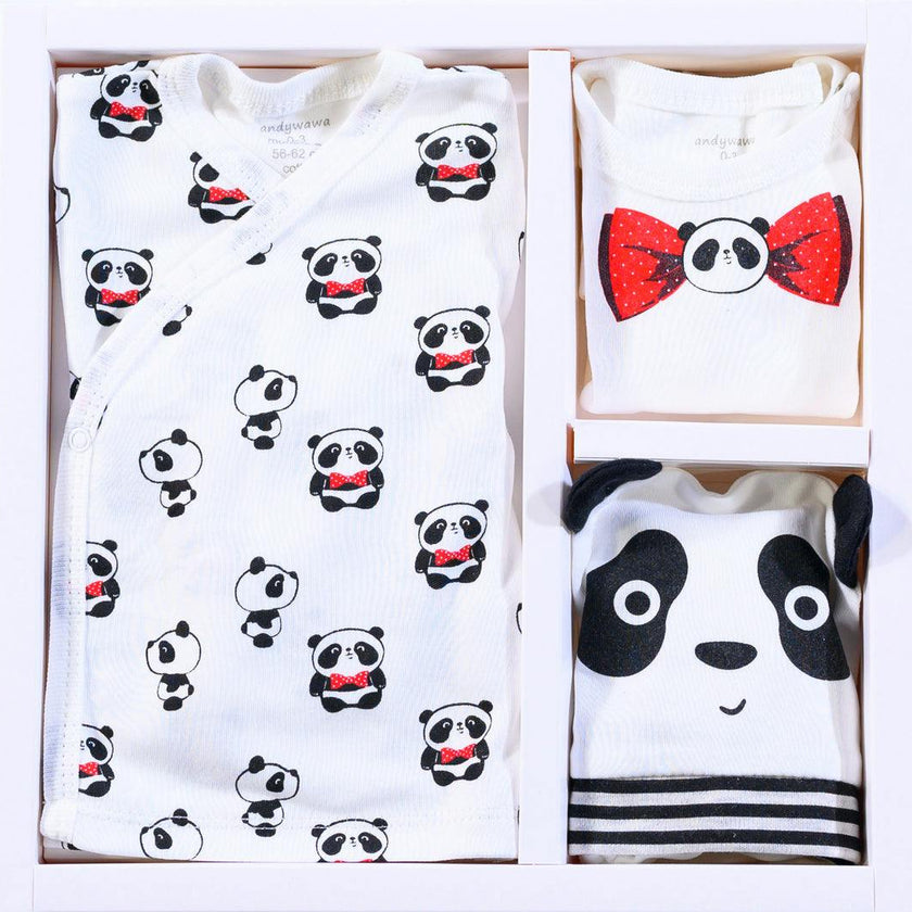 Ecru 5 PC Panda Print Homecoming Set