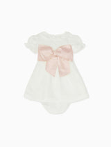 Vega Ceremony Baby Girl Set with Silk Sash