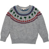 Recess Fair Isle Sweater in Heather Grey