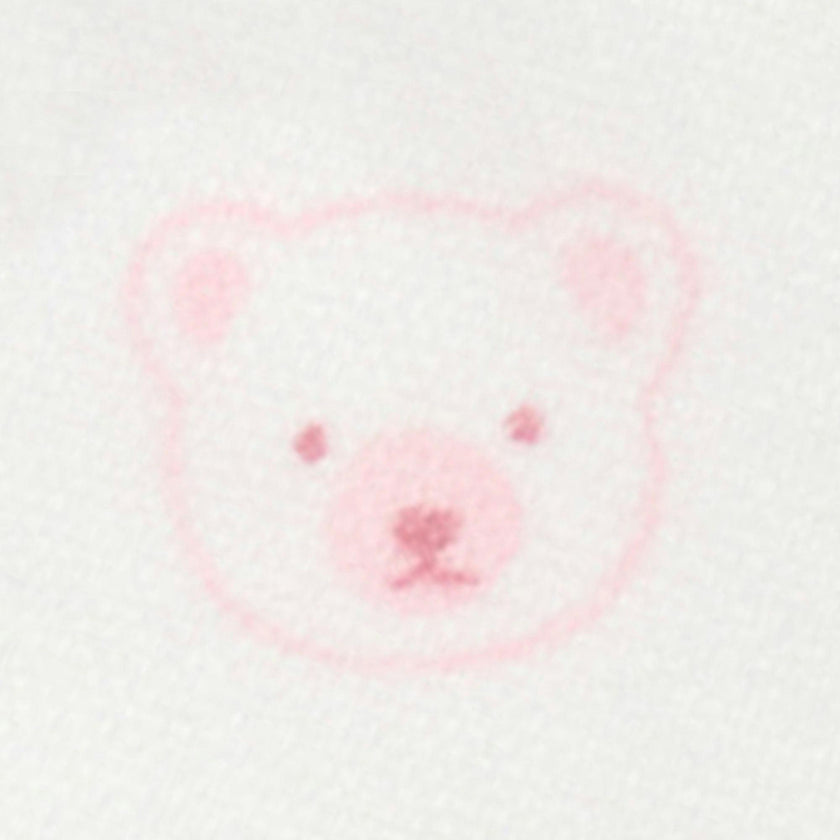 4 Pack Zip Growsuit Pale Pink Bear Pack