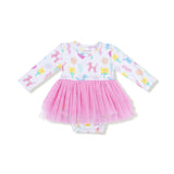 Balloon Animals - Pink - Long Sleeve Tutu Bodysuit