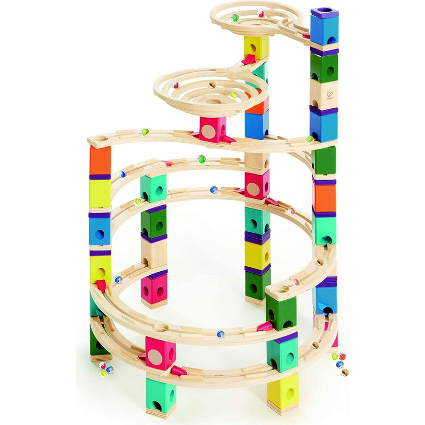 Quadrilla Wooden Marble Run Construction