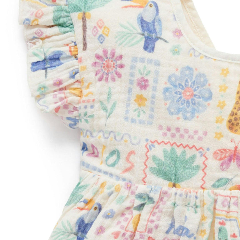 Postcard Dress Postcard Print