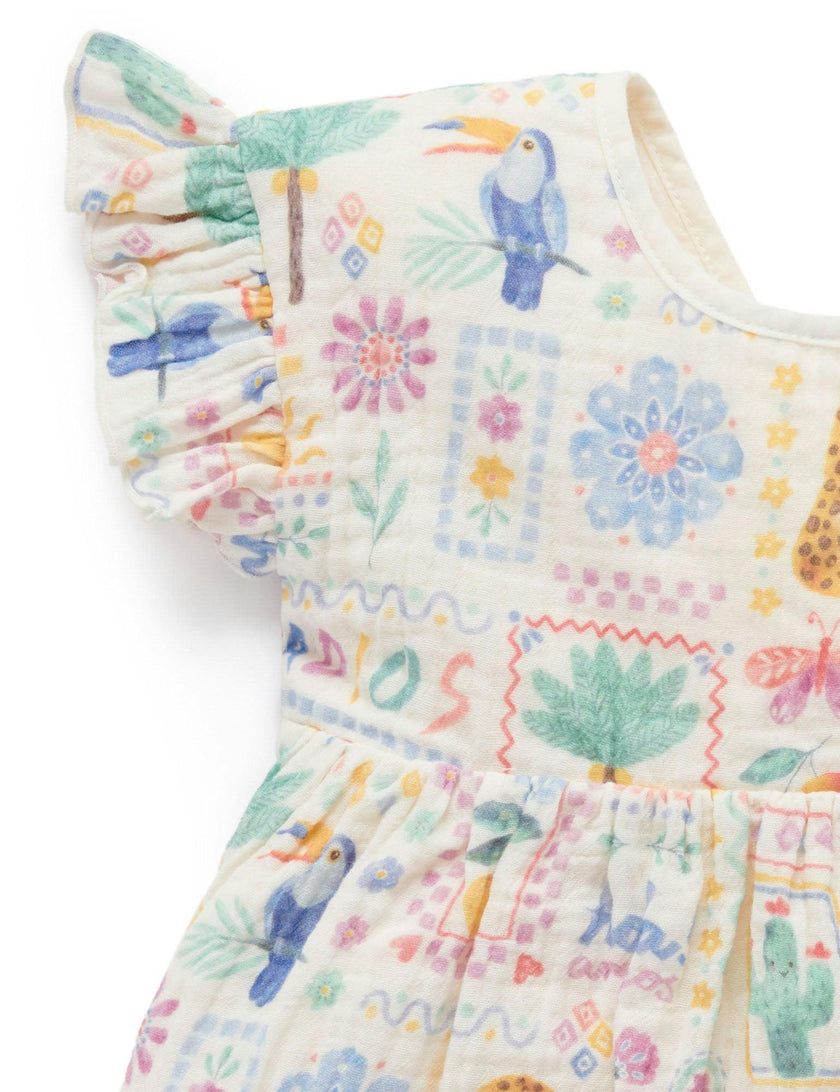Postcard Dress Postcard Print