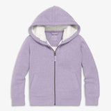 Kids teddy fleece-lined zip hoodie