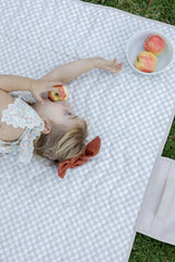 Portable Wander Classic Playmat | Check, Oat | Toddlekind