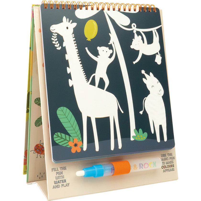 Magic Colour Changing Watercard Easel and Pen - Jungle