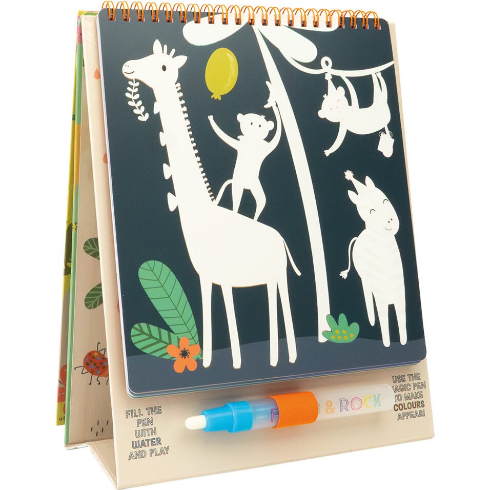 Magic Colour Changing Watercard Easel and Pen - Jungle