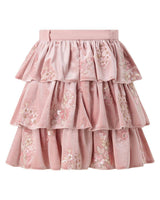 Destiny Velvet Frill Mini Skirt