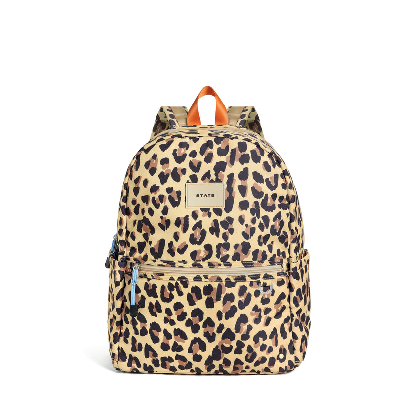 Kane Double Pocket Backpack, Leopard
