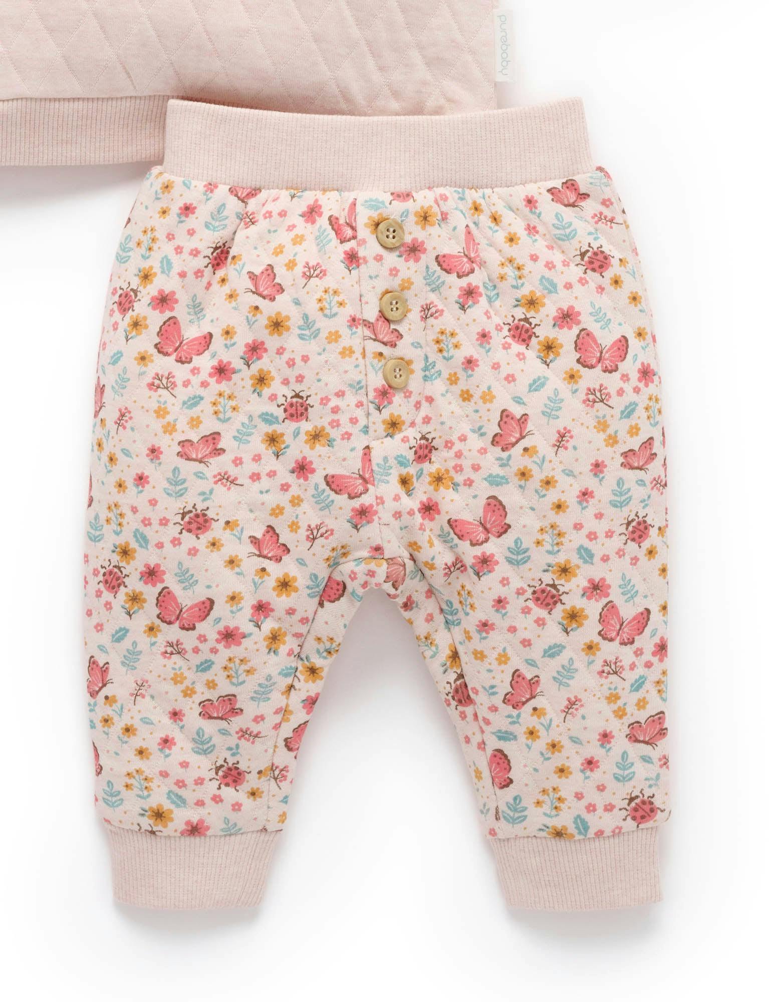 Quilted Track Set Butterfly Print