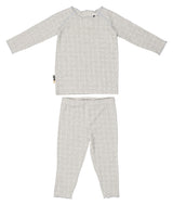 Box Design Raglan Sleeve Top & Pant Set