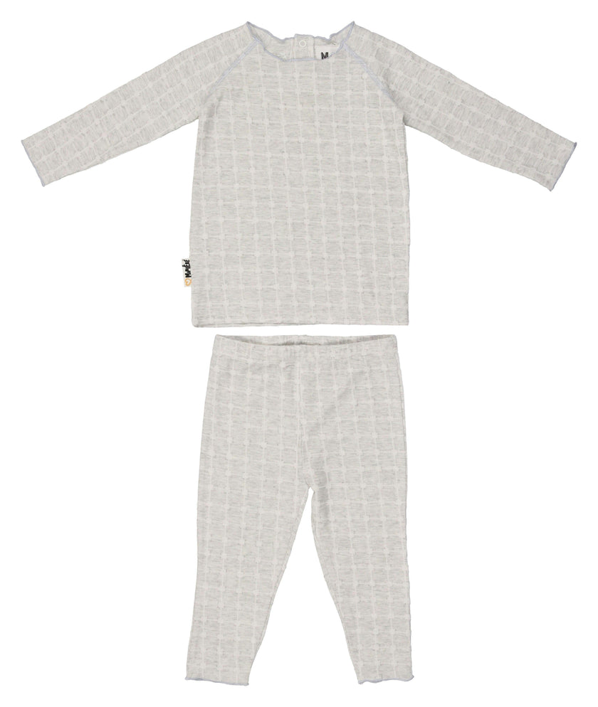 Box Design Raglan Sleeve Top & Pant Set