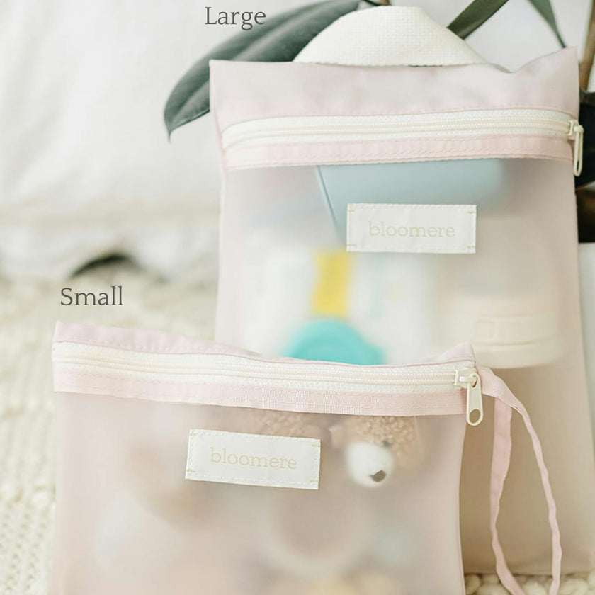 Large Pouch (Link Pink and Navy)