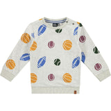 Allover Sport Print Sweatshirt