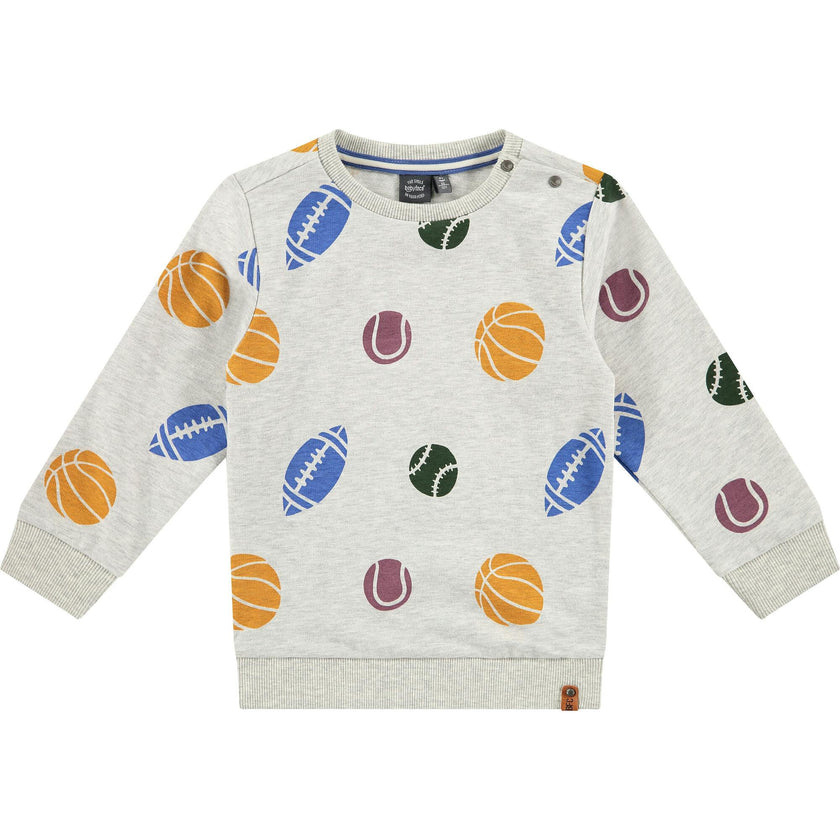 Allover Sport Print Sweatshirt