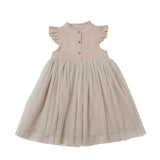 Fleurance Flutter Sleeve Buttoned Front Dress