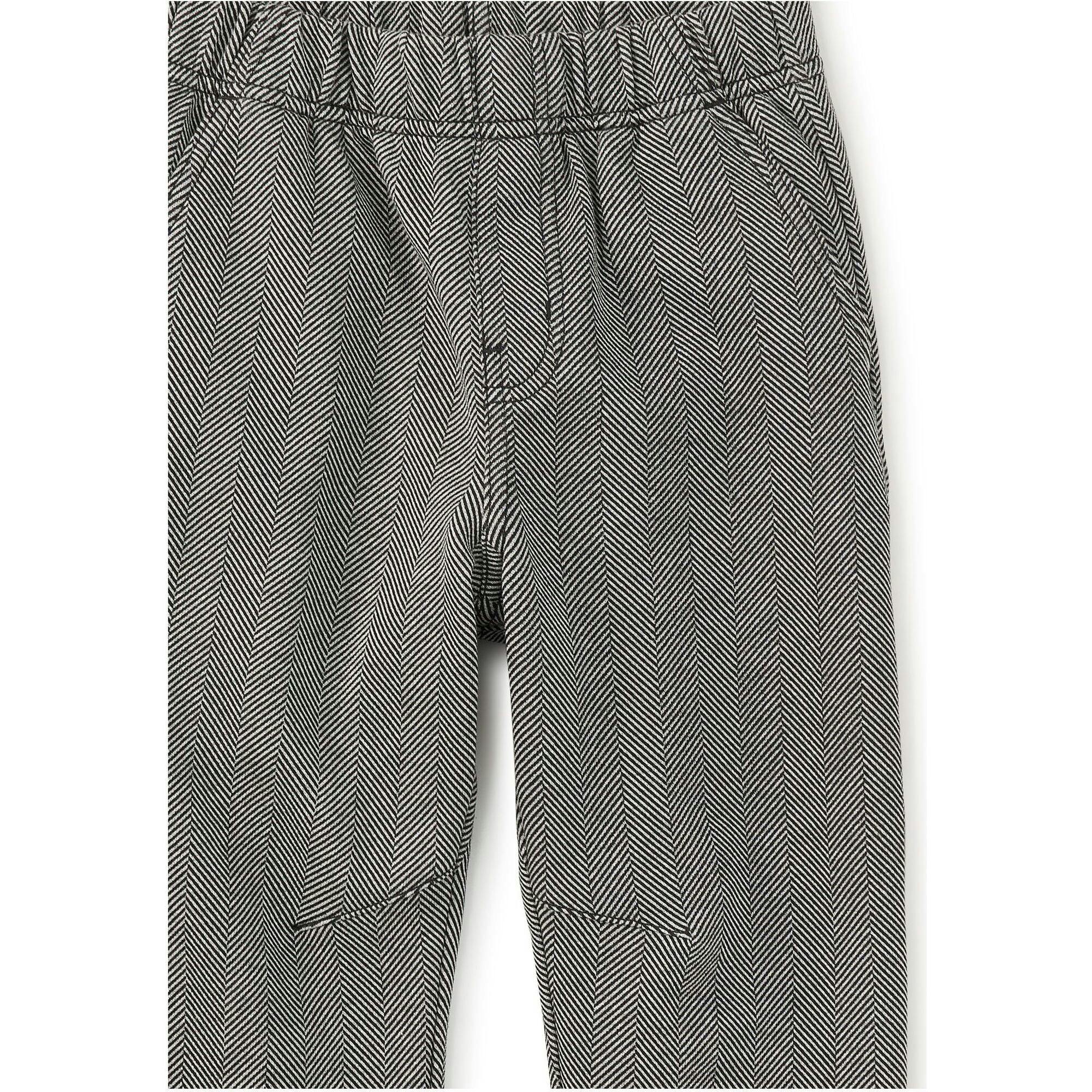 Barrel Leg Trousers, Grey