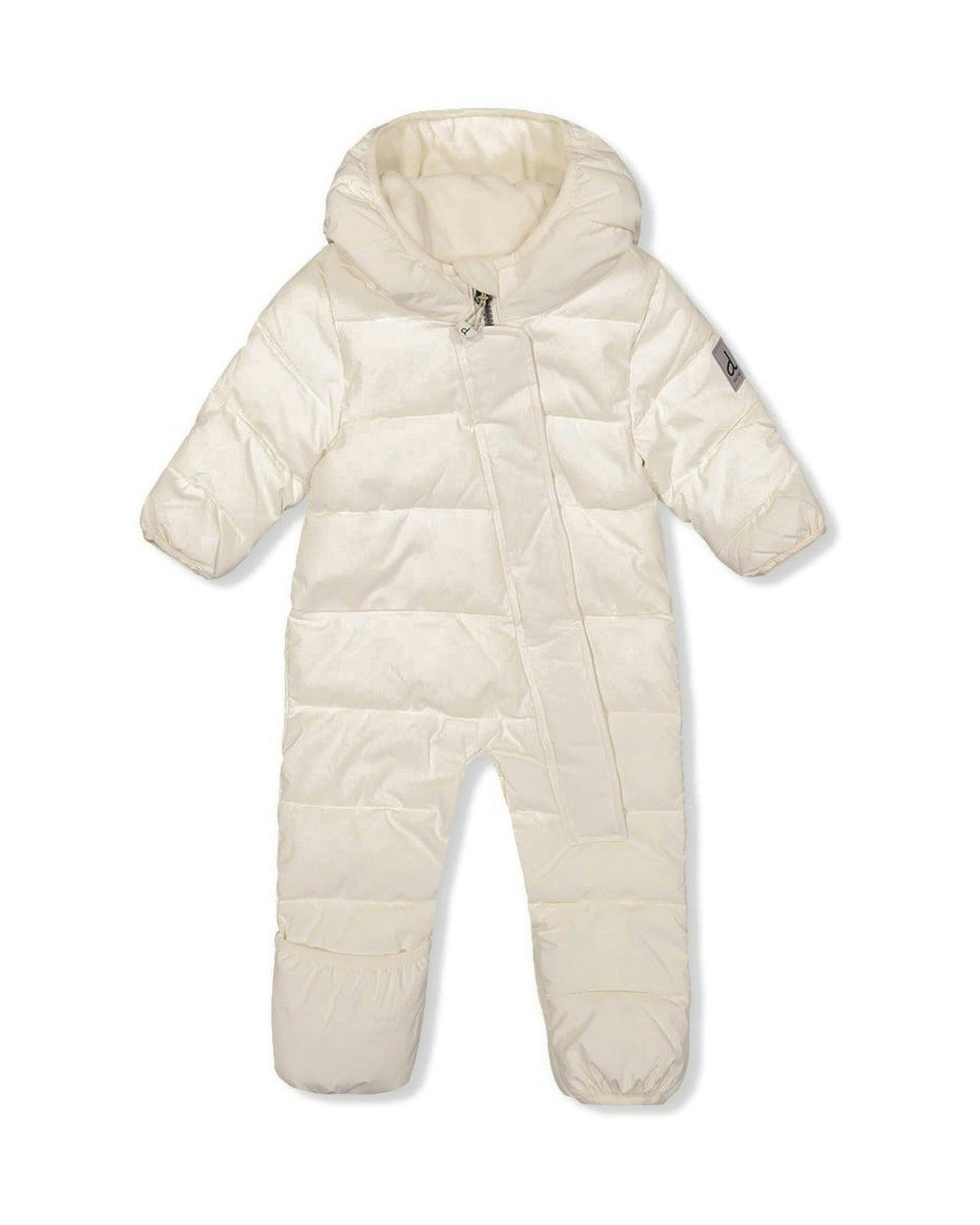 Baby Cloud One Piece Snowsuit Adapted For Car Seats Off White