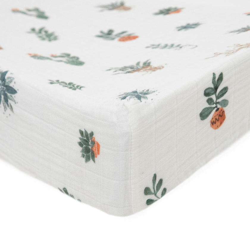 Cotton Muslin Changing Pad Cover - Prickle Pots
