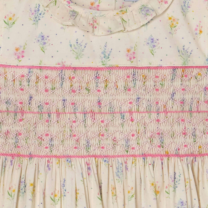 Hand-Smocked Girls Dress - Kacey
