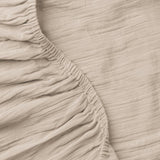 Calm Crinkled Comfort Fitted Sheet (Morning Fog)