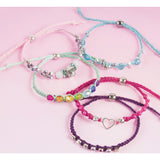 Rainbow DIY Bling Bracelets Kit - Create 5 Unique Cord Charm Bracelets