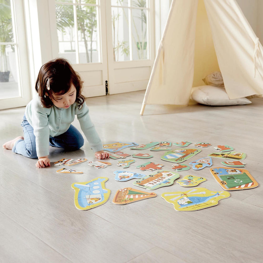 Hape: Wheels & Wonders Puzzle