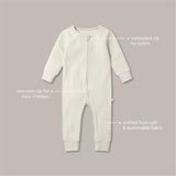 Ribbed Clever Zip Snug Fit Pajamas