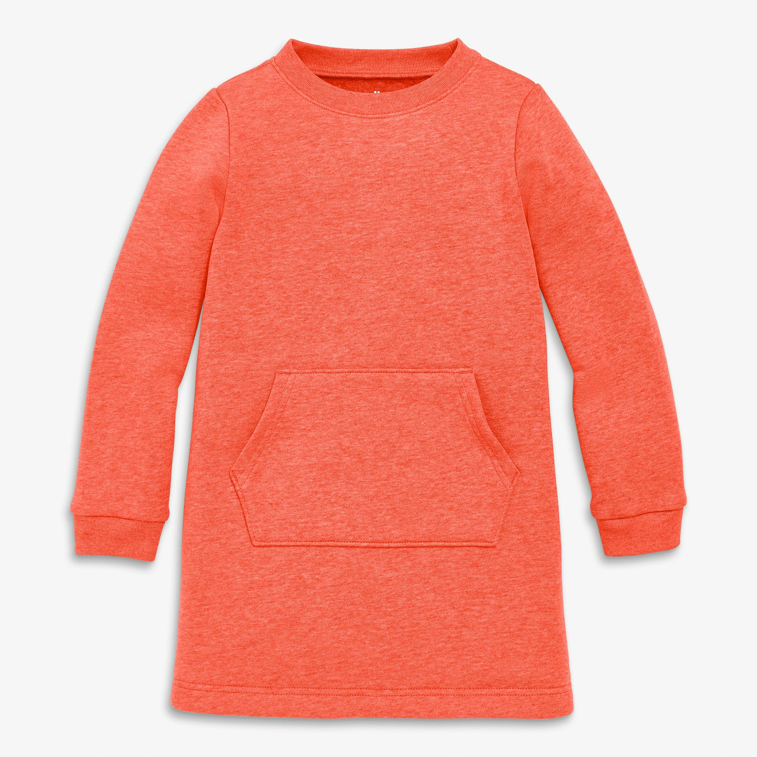 Kids cozy fleece sweatshirt dress