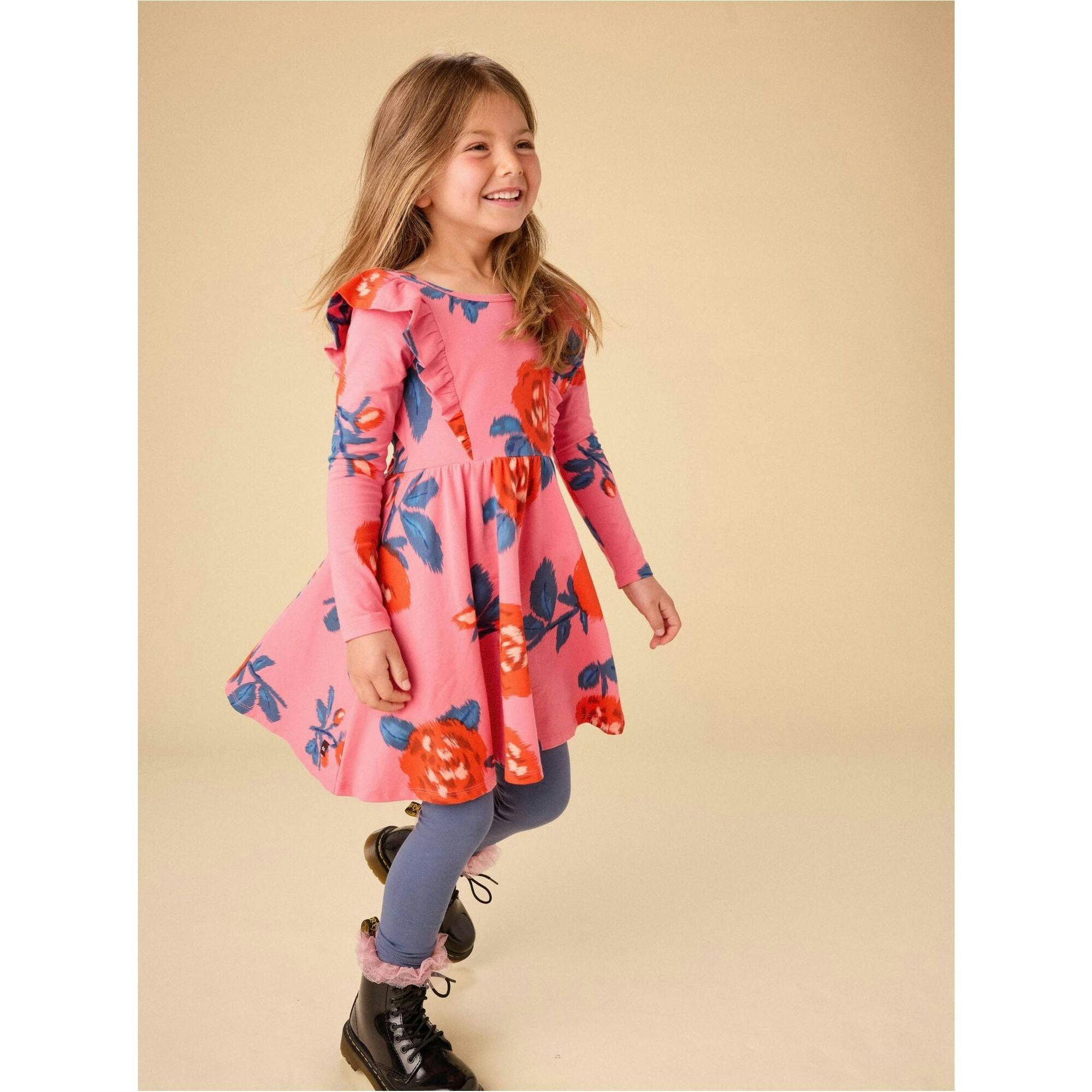 Ruffle Shoulder Ballet Dress