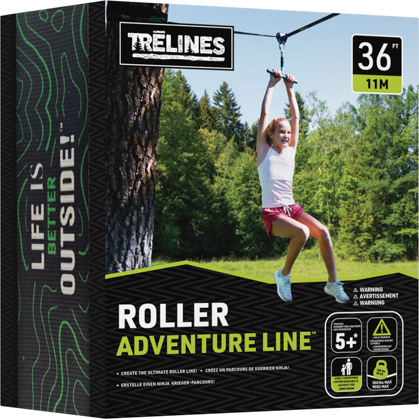 Treslines: Roller Adventure Line 36 ft - Zipline