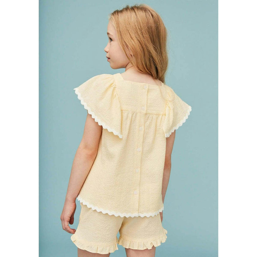 Seersucker Girl Frill Shorts