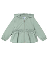 Gray Hooded Zip Jacket
