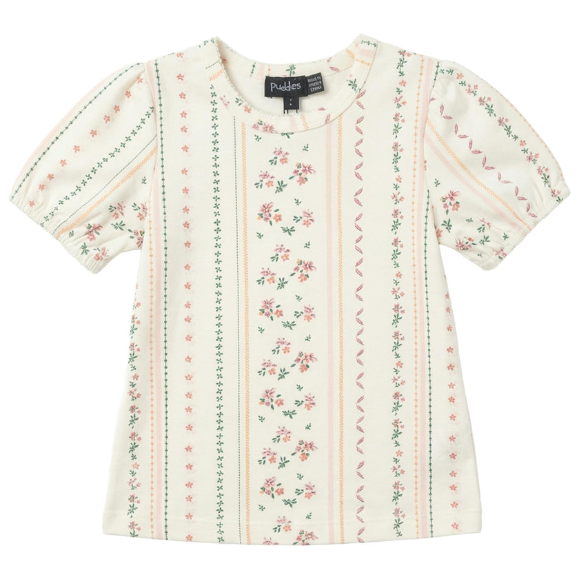 Floral Printed Cotton Tshirt