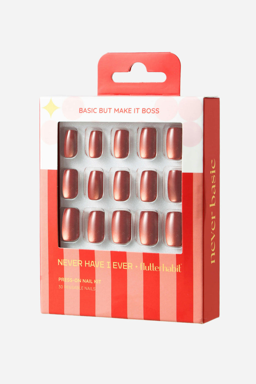 Basic But Make It Boss - Square Press-On Nails