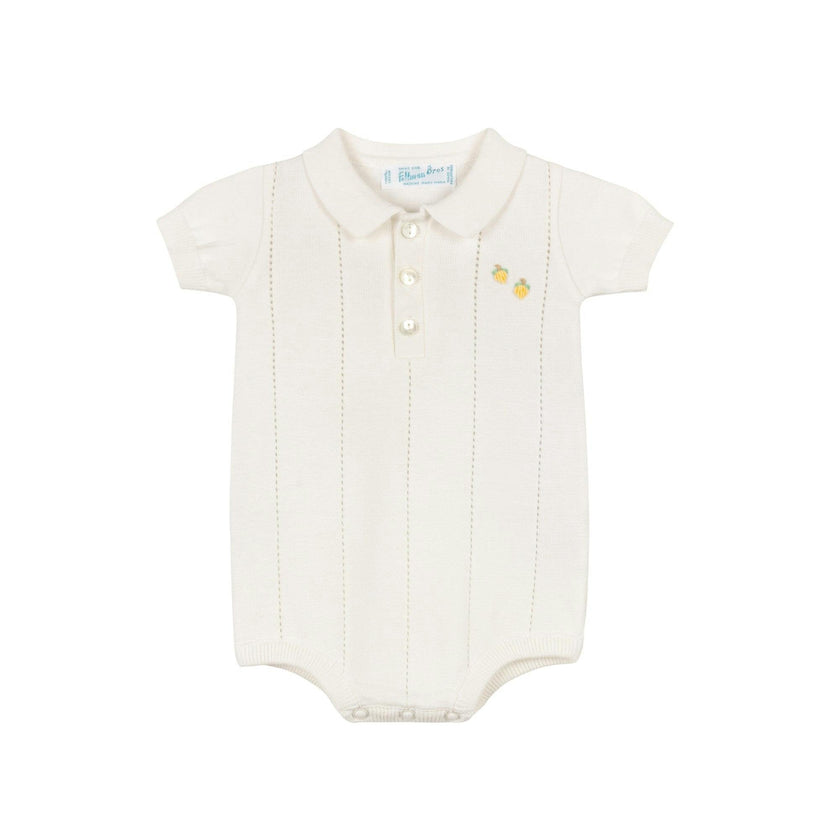 Boys Lemon Knit Romper
