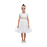 White Satin Ribbon Dress