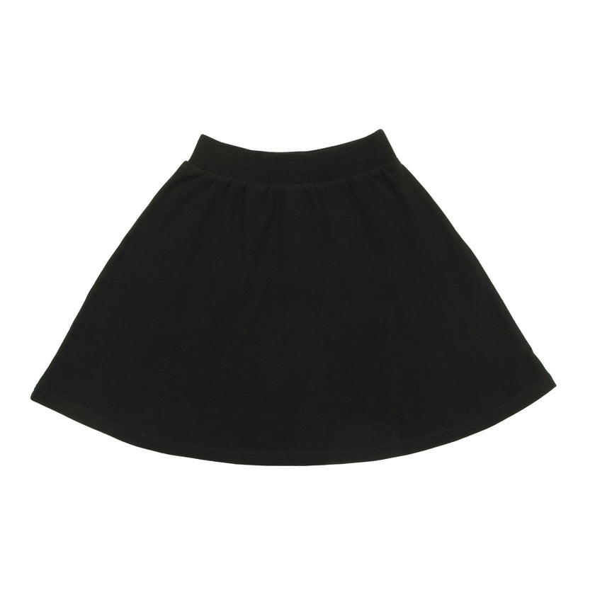 Super Bubble Ribbed Waist A-Line Short Skirt