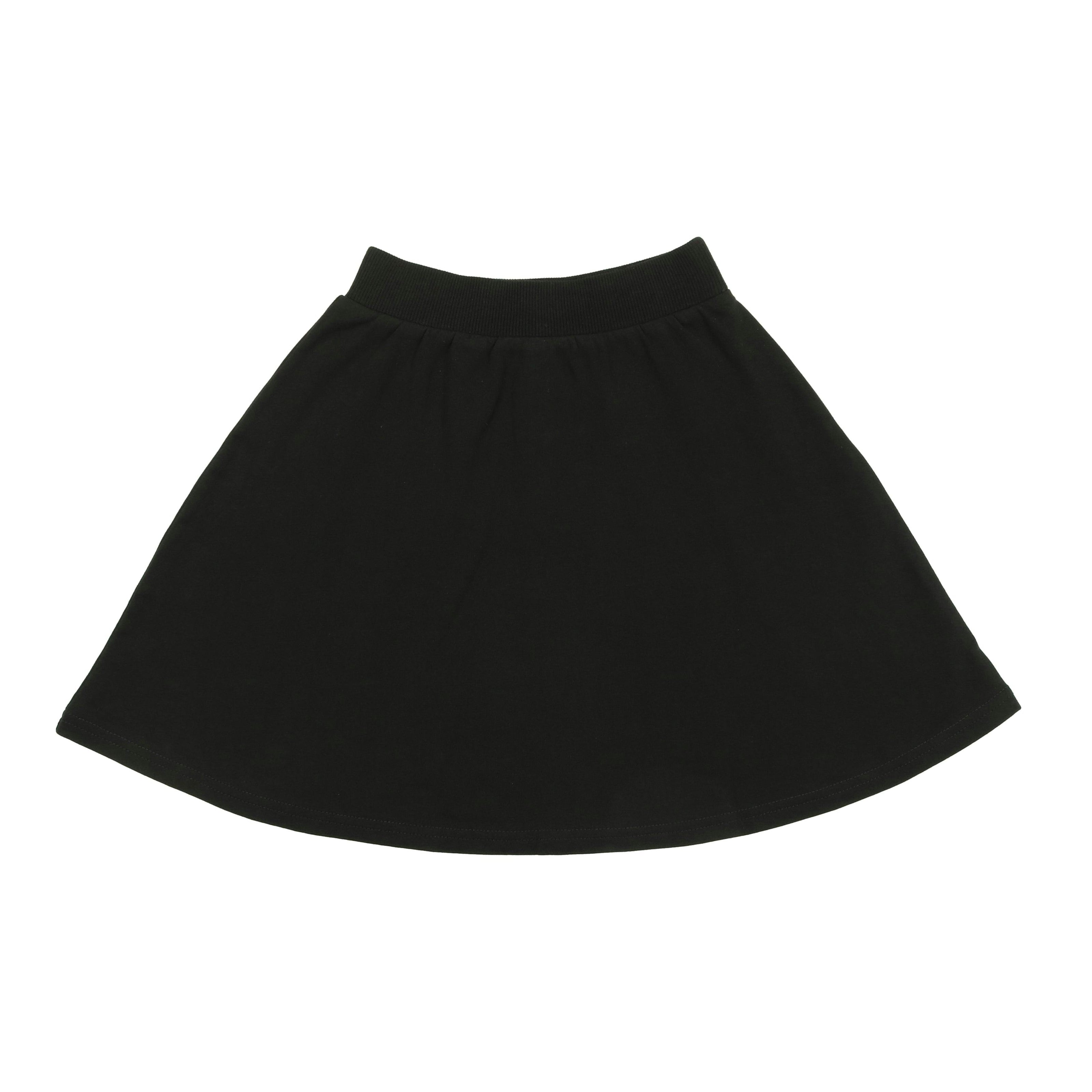 Super Bubble Ribbed Waist A-Line Short Skirt