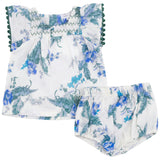 Floral Print Smocked Set