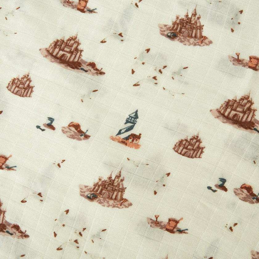 Sandcastle Hooded Swaddle Blanket
